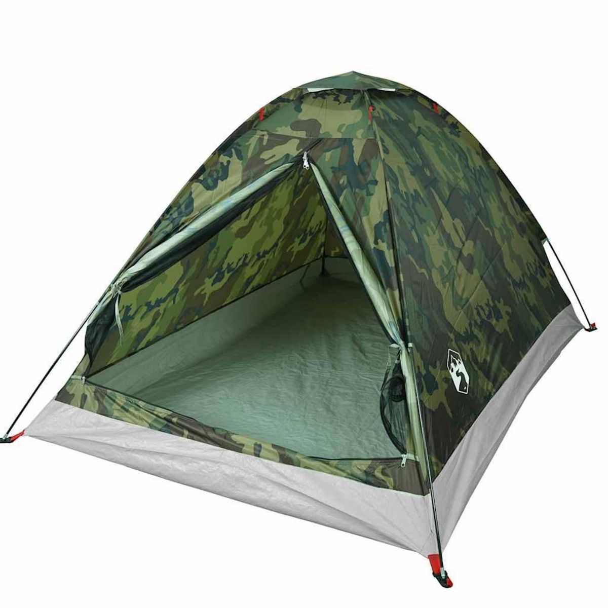 VIDAXL Tente de camping a dome 2 personnes camouflage impermeable