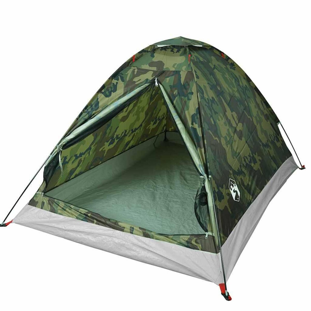 VIDAXL Tente de camping a dome 2 personnes camouflage impermeable