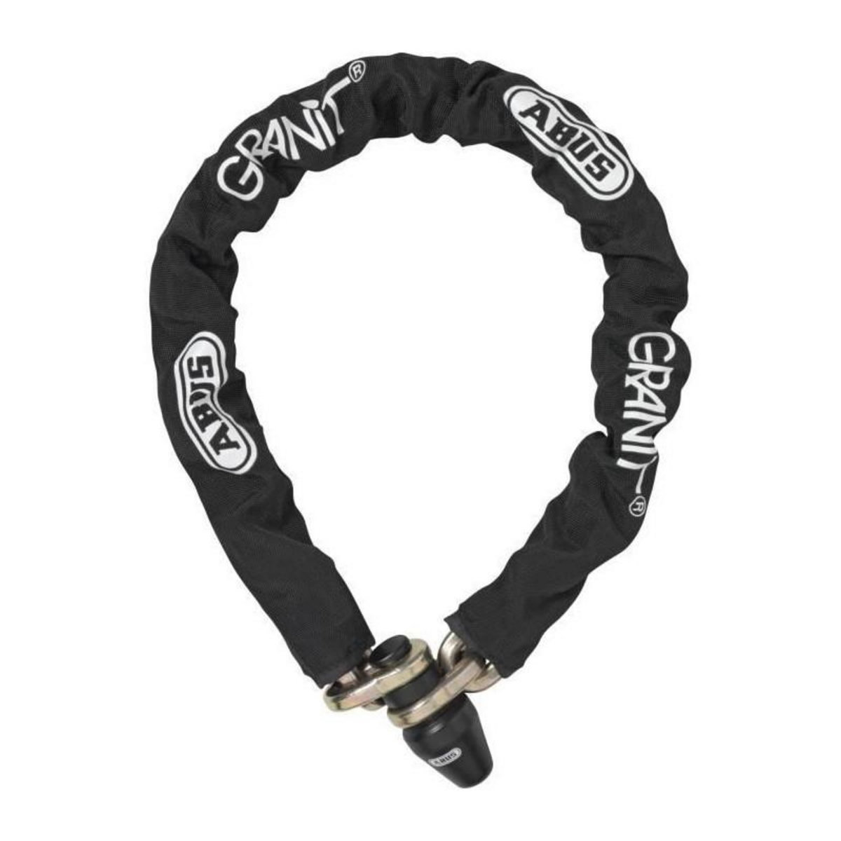 ABUS Antivol de chaîne monobloc - ABUS - 1480/180 - Maillons 14 mm - Gainage tissu - Verrouillage direct - Cylindre Xplus - 2 clés