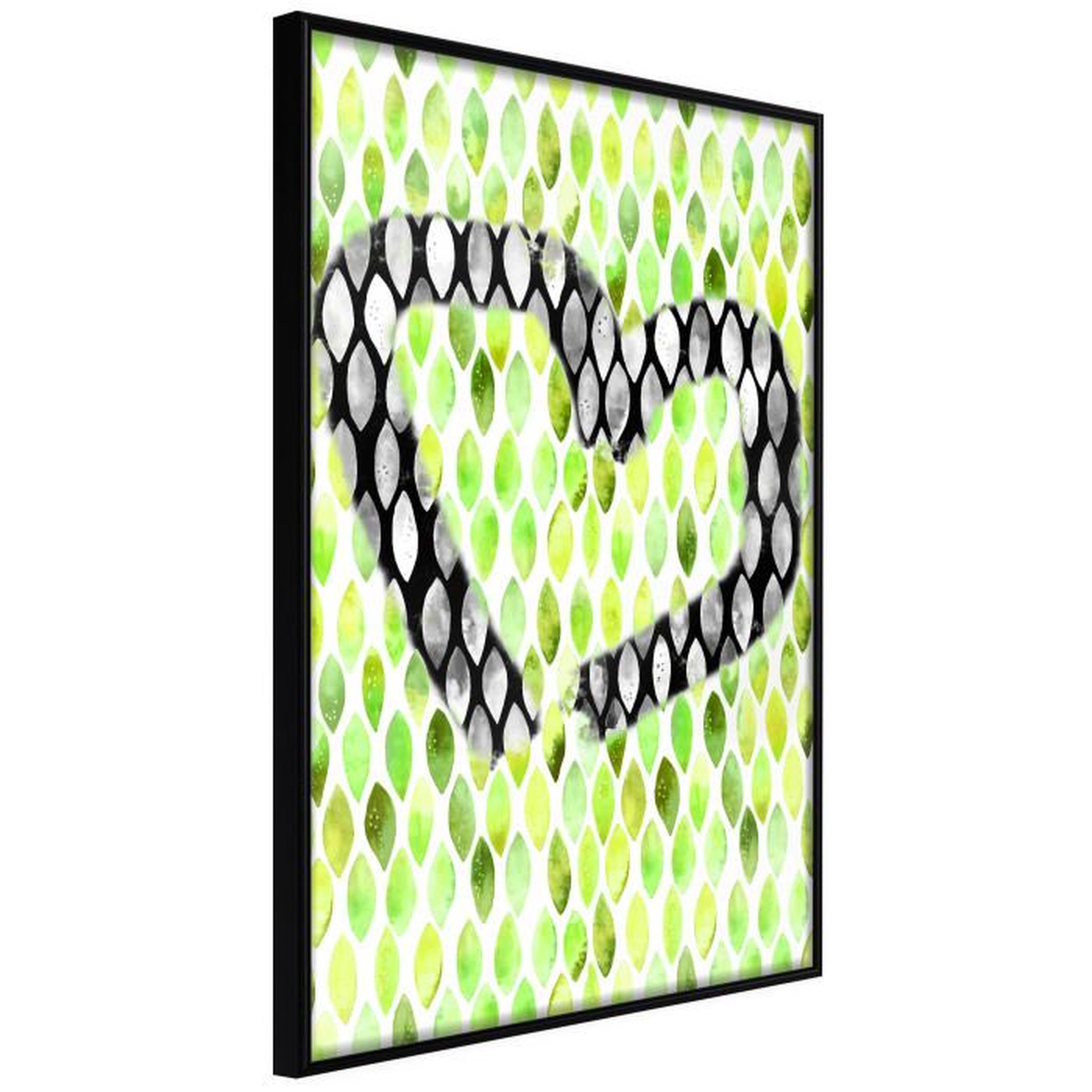 Paris Prix Affiche Murale Encadrée  I Love Limes. Coloris disponibles : Noir, Jaune