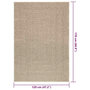 Voir la diapositive 6 : VIDAXL Tapis ZIZUR beige 120x170 cm aspect de jute interieur exterieur