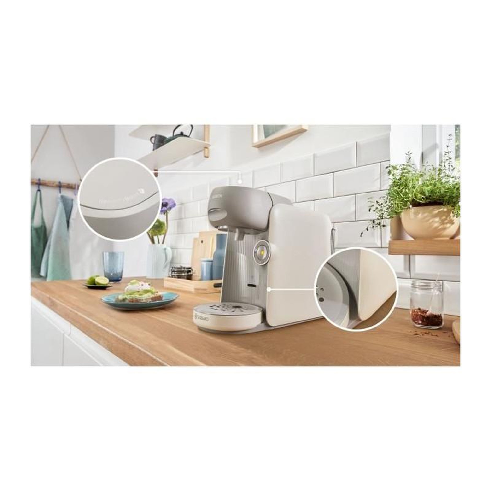 Voir la diapositive 3 : BOSCH Machine a café multi-boissons - BOSCH - TASSIMO - T16 Finesse vanille - 1400 W