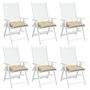Voir la diapositive 4 : VIDAXL Coussins de palette lot de 6 beige 50x50x7 cm tissu oxford