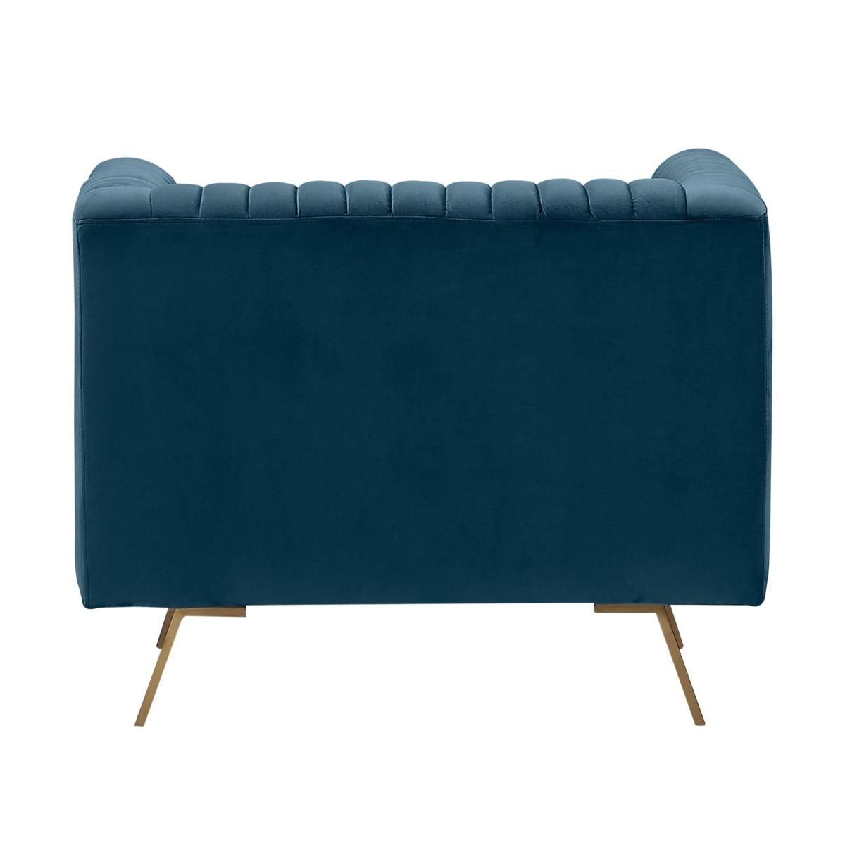 Rendez vous déco Fauteuil en velours vert foncé - Gatsby