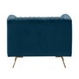 Voir la diapositive 2 : Rendez vous déco Fauteuil en velours vert foncé - Gatsby