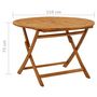 Voir la diapositive 6 : VIDAXL Table pliable de jardin 110 cm Bois d'acacia massif