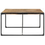 Voir la diapositive 3 : VIDAXL Table a manger 140x140x75 cm Bois de manguier brut