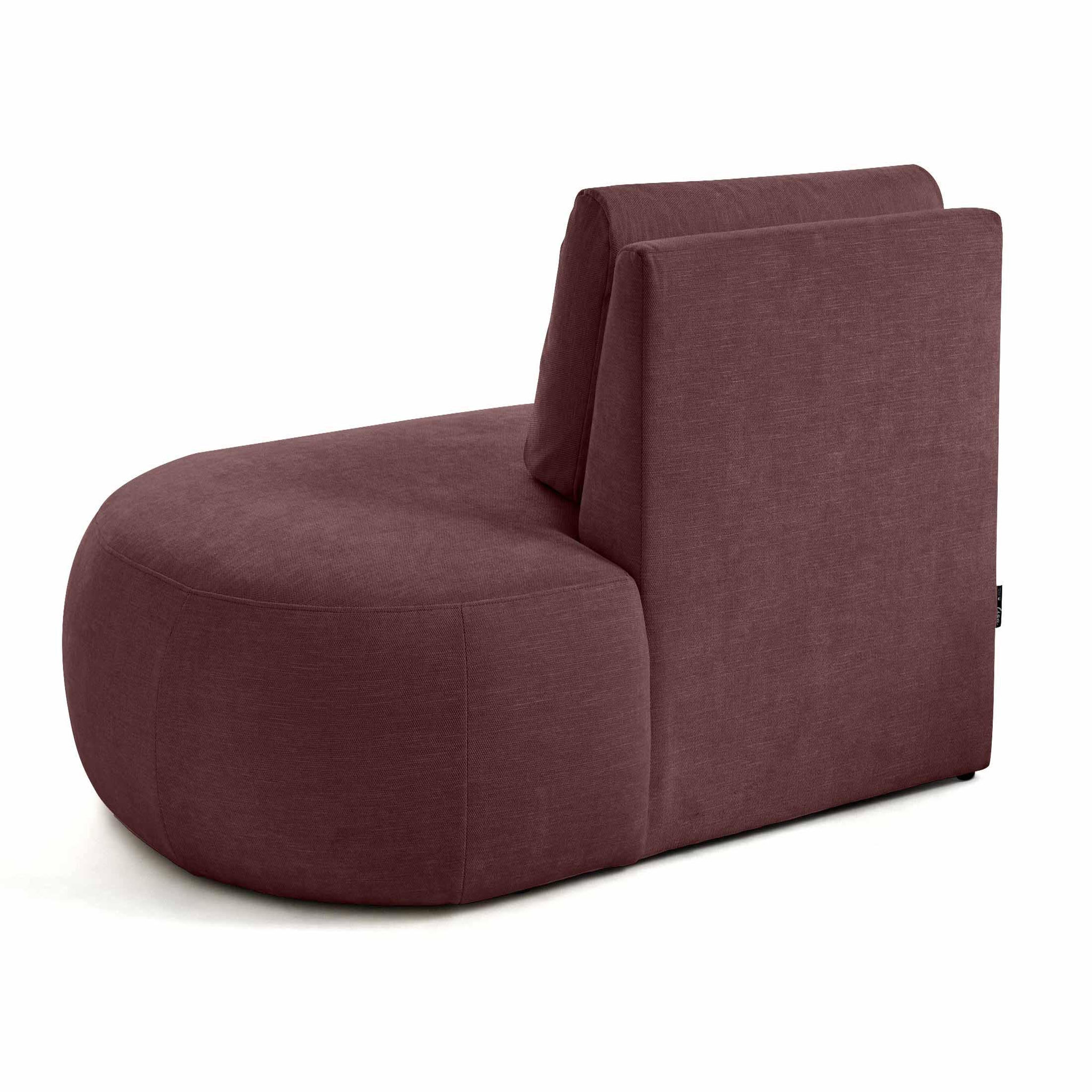 Voir la diapositive 5 : LISA DESIGN Santorini - module d'assise droit - en tissu texturé