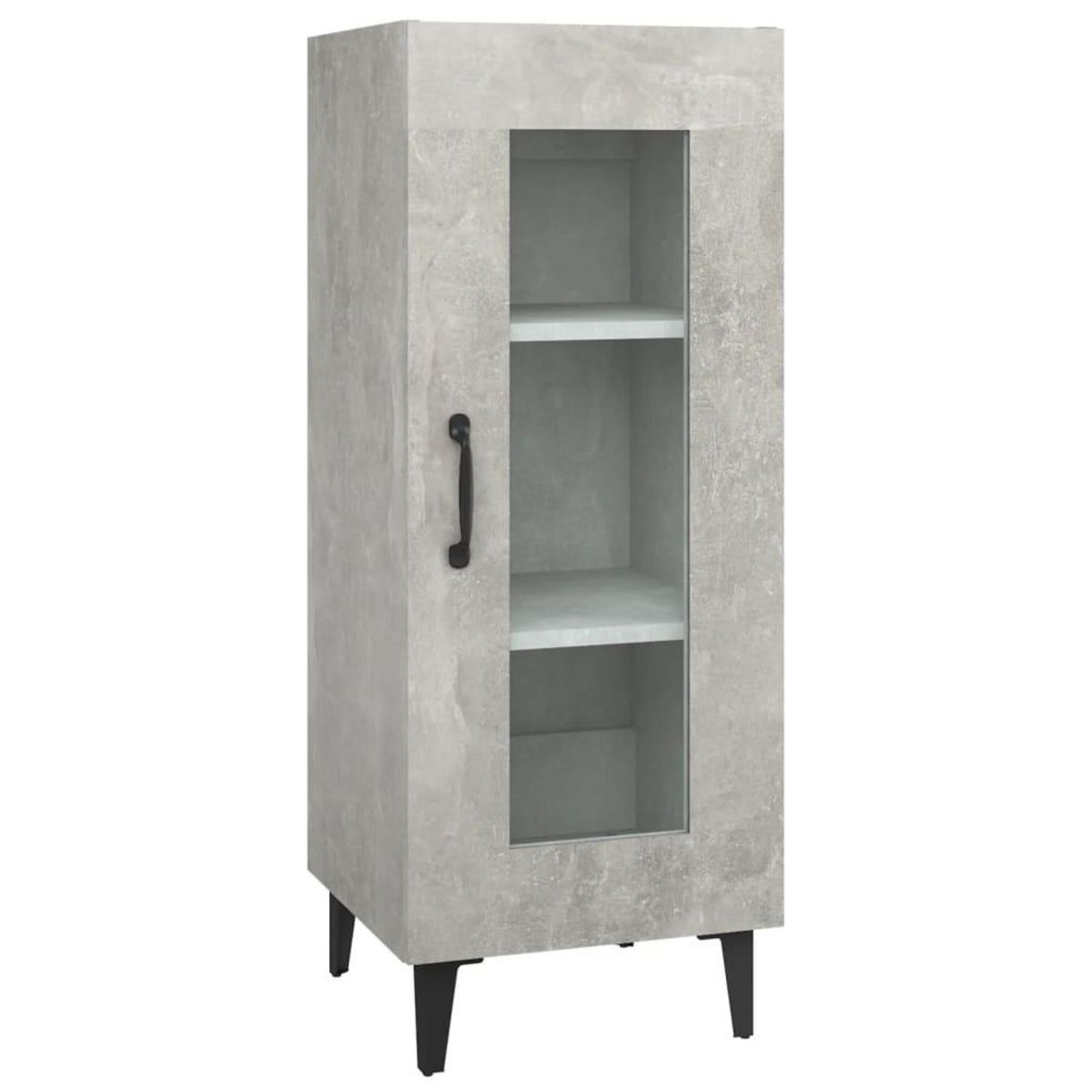 VIDAXL Buffet Gris beton 34,5x34x90 cm Bois d'ingenierie