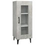 Voir la diapositive 2 : VIDAXL Buffet Gris beton 34,5x34x90 cm Bois d'ingenierie