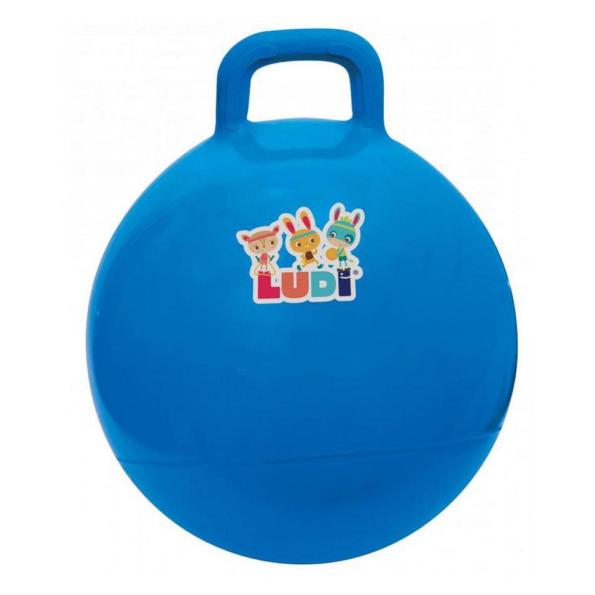 LUDI Ballon sauteur 45 cm bleu