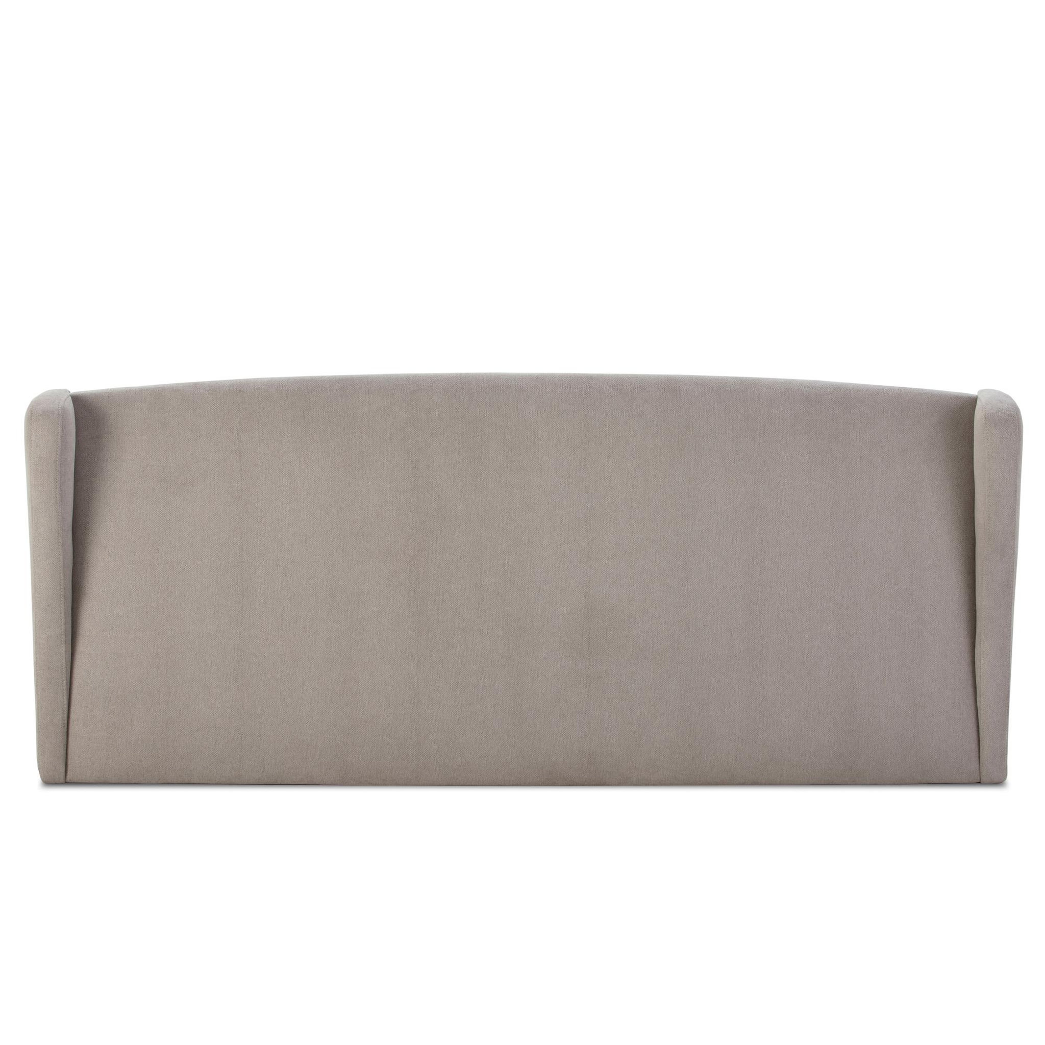 Voir la diapositive 2 : MARCKONFORT Tête de lit tapissée Munich Oreiller 140x60 cm Couleur Grise