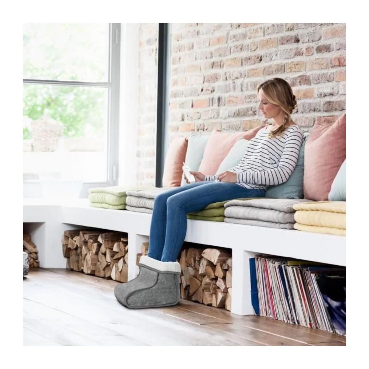 Medisana Chauffe-pieds - MEDISANA - FW 150 - 6 niveaux de température - Minuteur - Lavable - Rechauffe et soulage