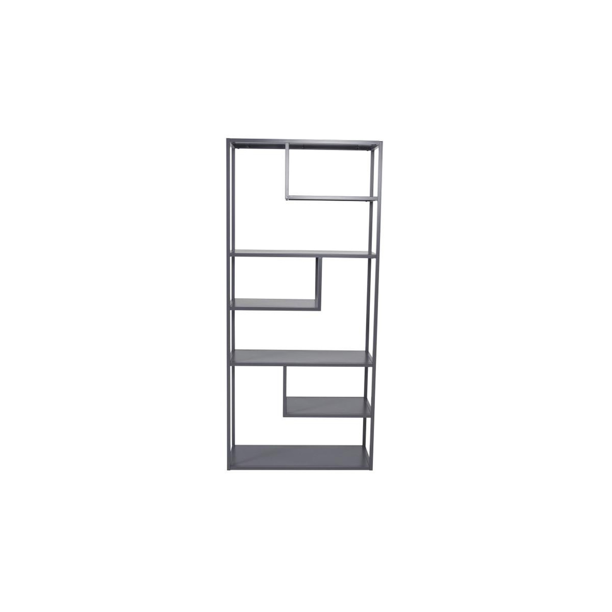 Voir la diapositive 2 : Paris Prix Étagère bibliothèque 6 niveaux  staal  188cm gris clair