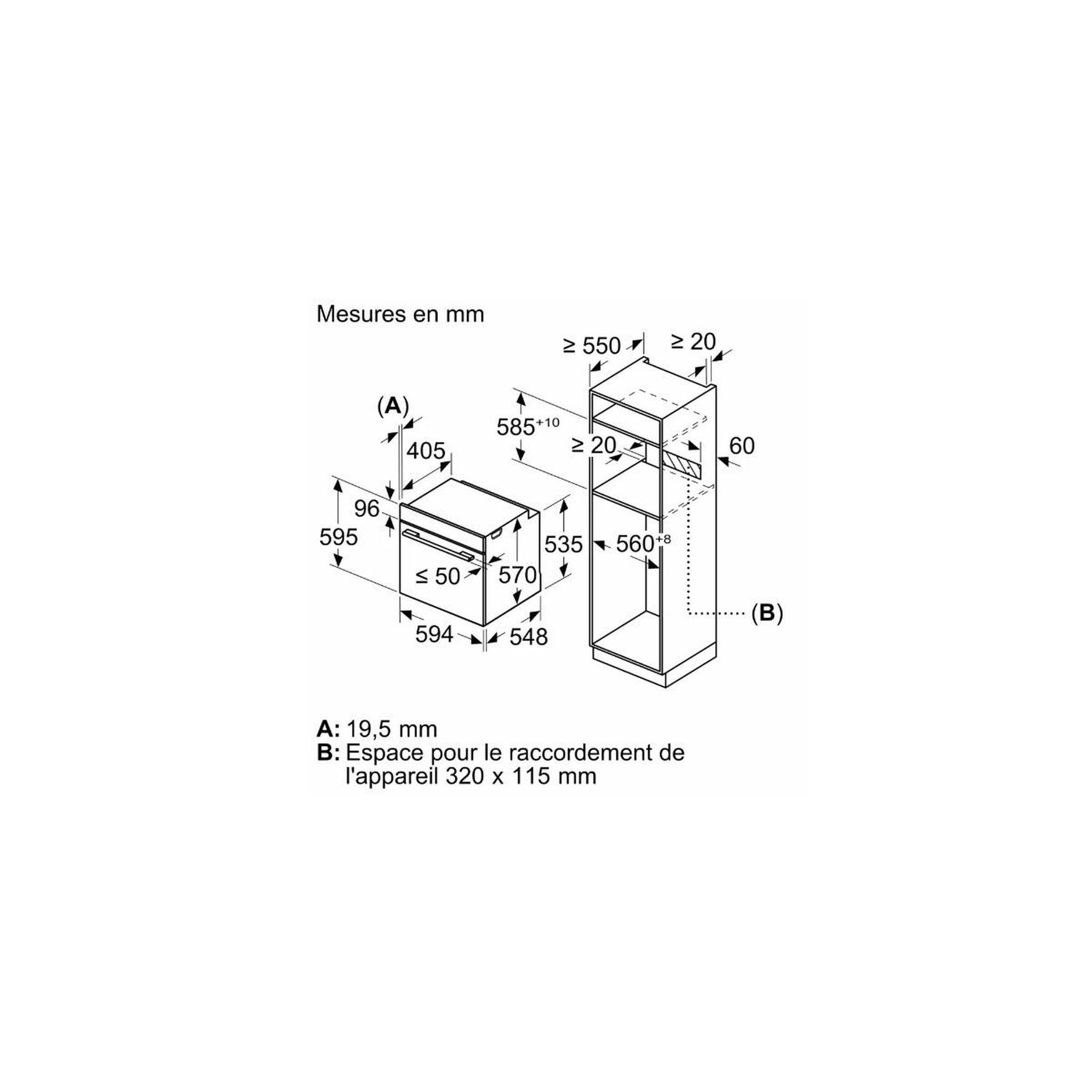 Voir la diapositive 5 : BOSCH Four intégrable multifonction 71l 60cm noir - hqg572bb3f