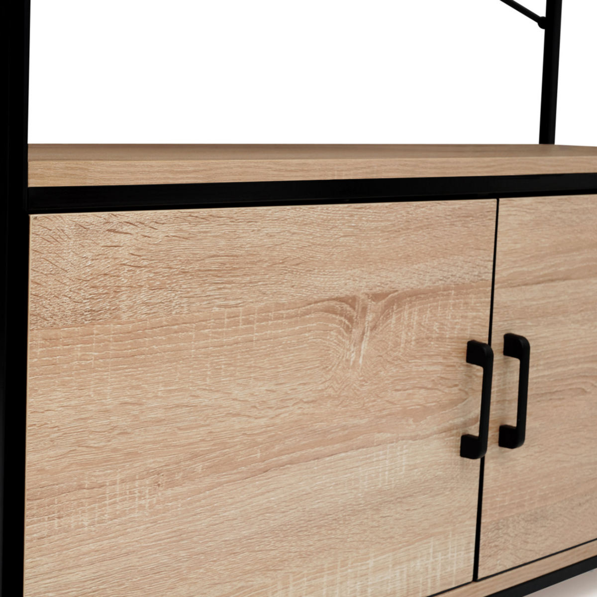 ID MARKET Etagère XL 5 niveaux avec placard DETROIT design industriel 170 CM