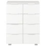 Voir la diapositive 3 : VIDAXL Buffet Blanc brillant 60x35x80 cm Bois d'ingenierie