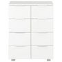 Voir la diapositive 3 : VIDAXL Buffet Blanc brillant 60x35x80 cm Bois d'ingenierie