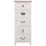Voir la diapositive 2 : VIDAXL Armoire laterale 35x25x87 cm Bois de Paulownia