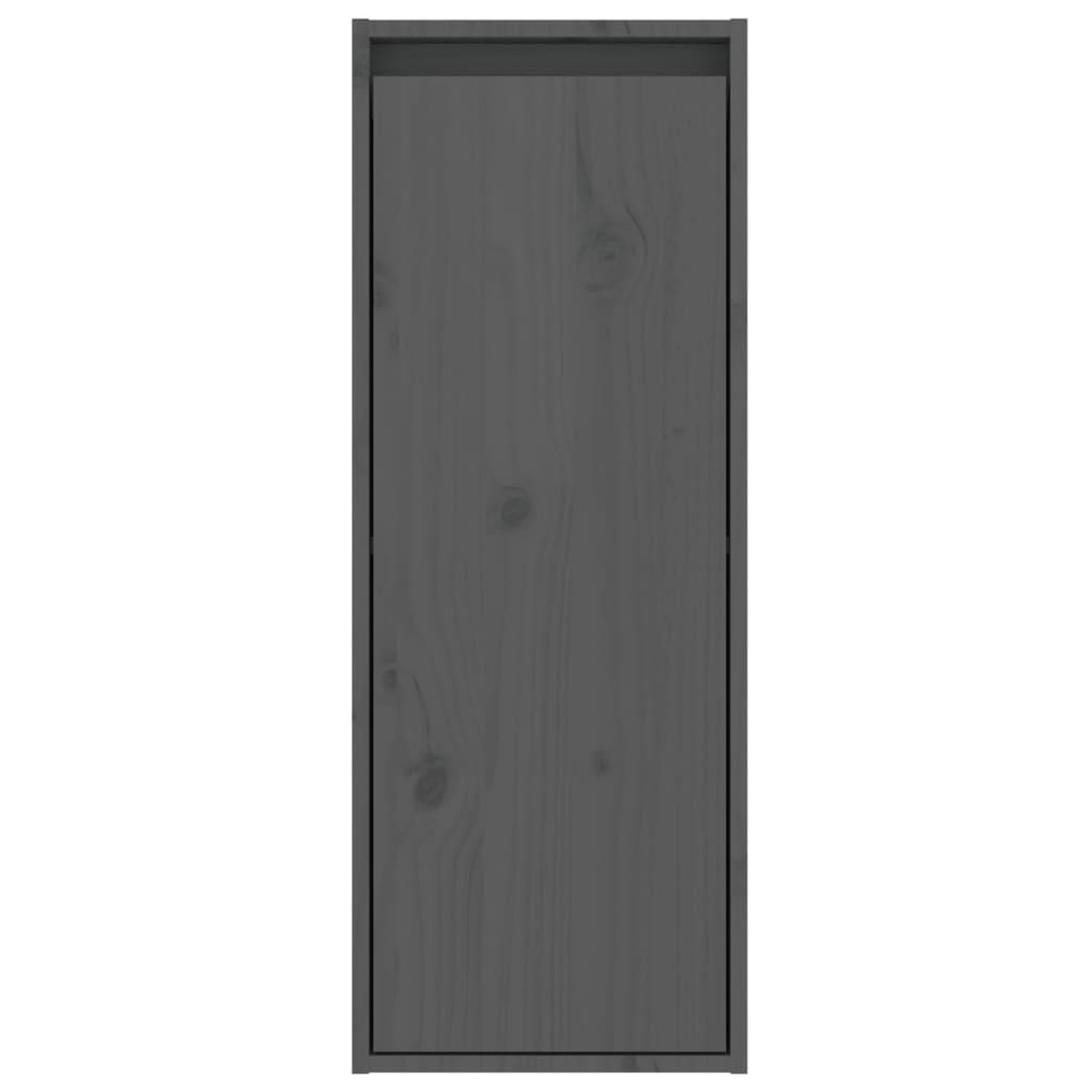 Voir la diapositive 5 : VIDAXL Armoire murale Gris 30x30x80 cm Bois de pin massif