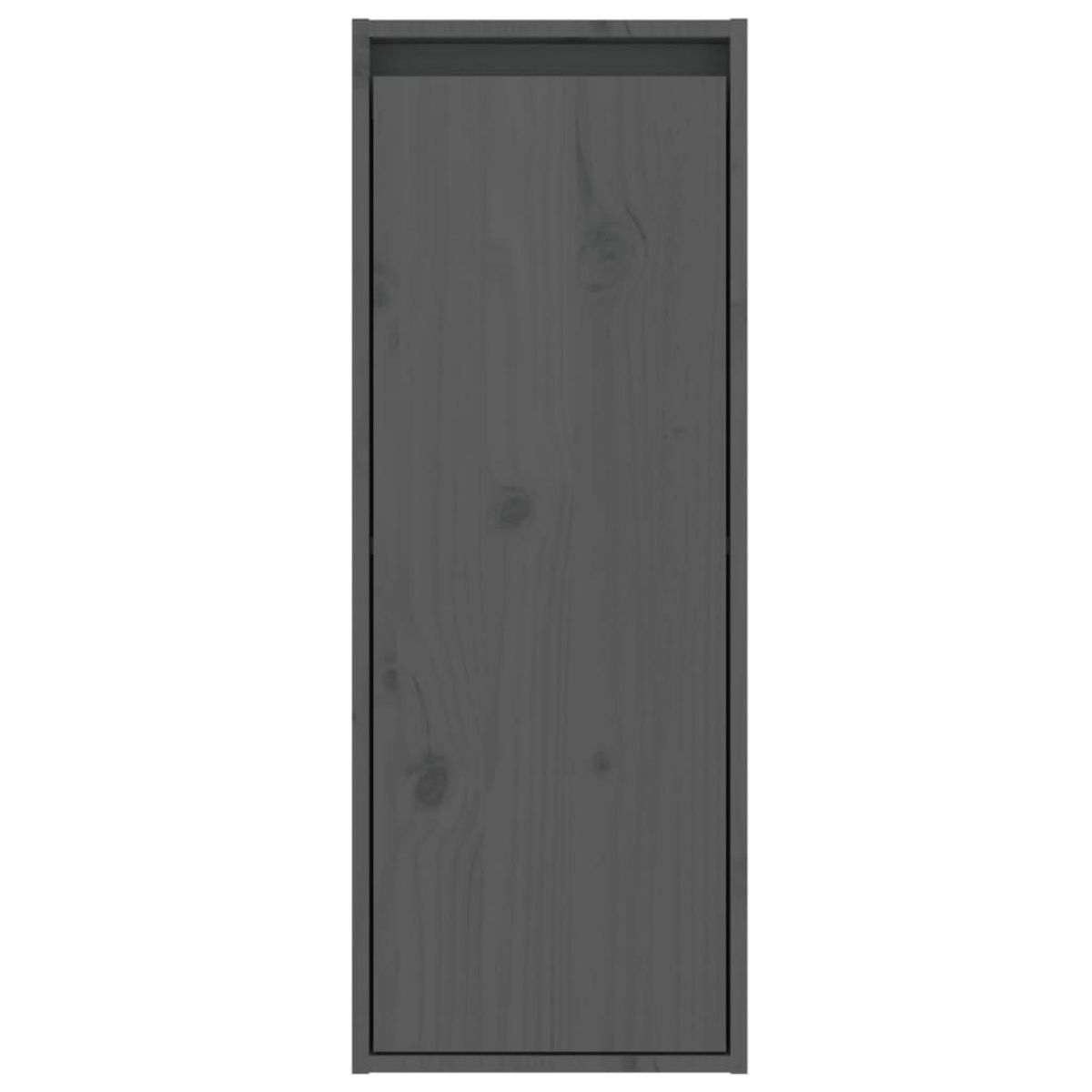 VIDAXL Armoire murale Gris 30x30x80 cm Bois de pin massif