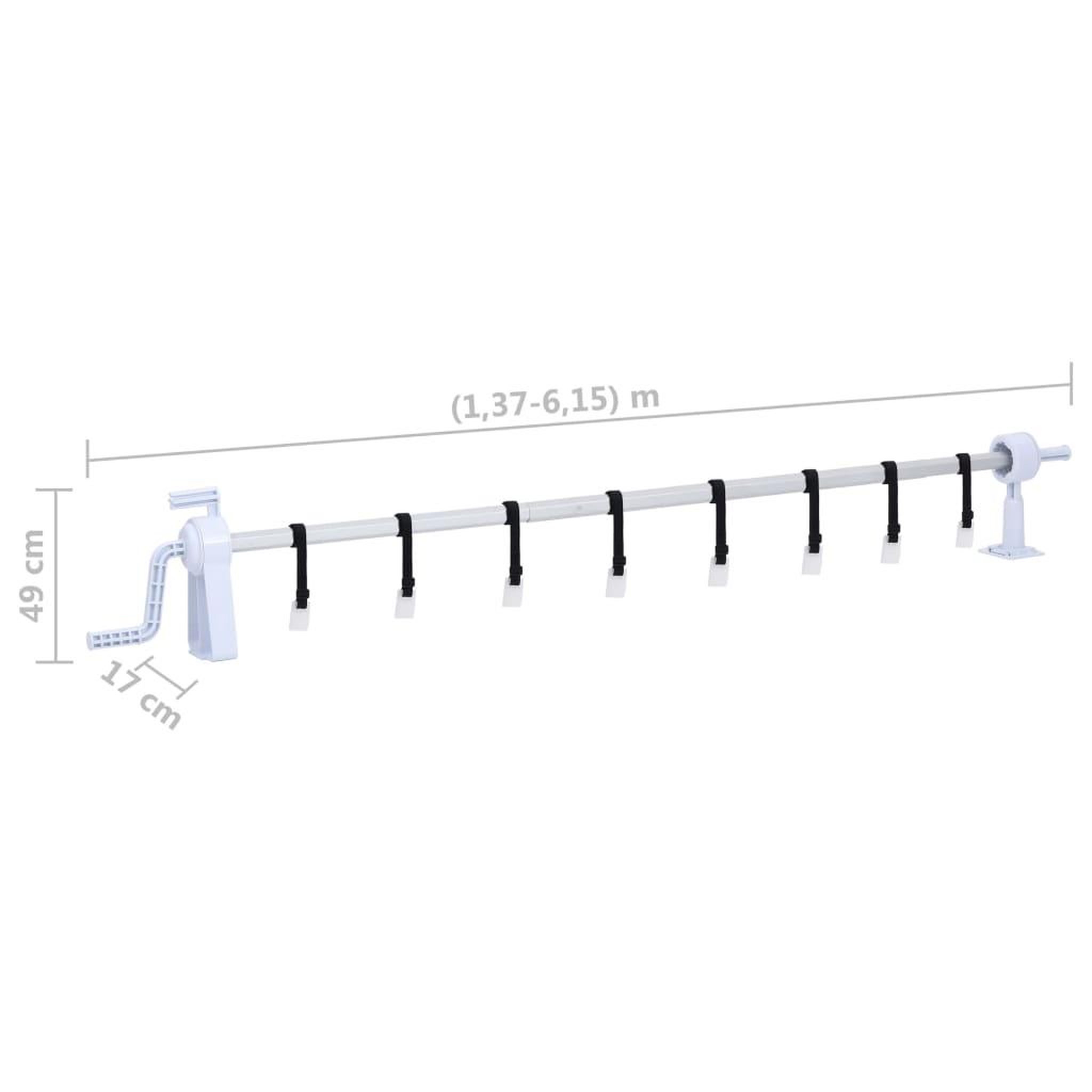 Voir la diapositive 6 : VIDAXL Rouleau de couverture de piscine avec base en plastique