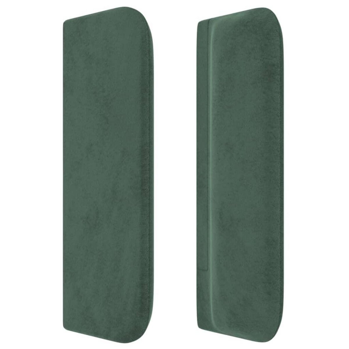 VIDAXL Tete de lit avec oreilles Vert fonce 93x16x78/88 cm Velours