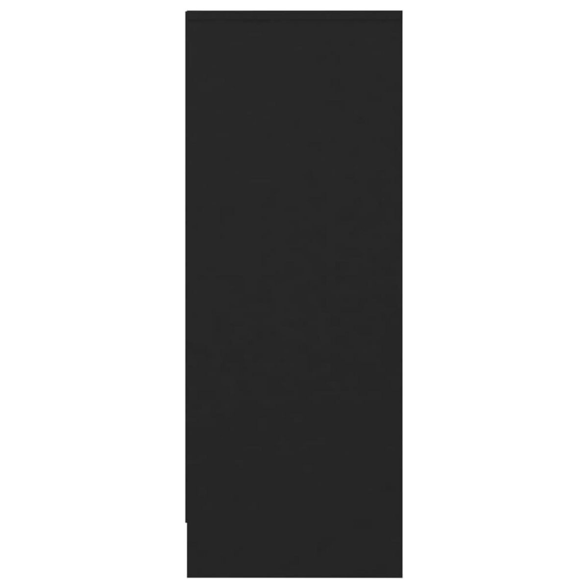 VIDAXL Armoire a chaussures Noir 31,5x35x90 cm Bois d'ingenierie