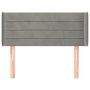 Voir la diapositive 3 : VIDAXL Tete de lit avec oreilles Gris clair 103x16x78/88 cm Velours
