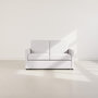 Voir la diapositive 2 : BEST MOBILIER Julia - canapé 3 places convertible express couchage quotidien 140 cm matelas 14 cm en tissu