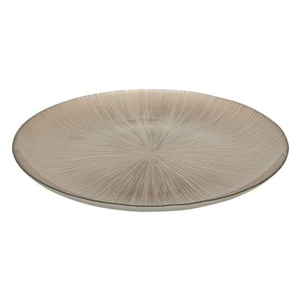 SECRET DE GOURMET Lot de 6 Assiettes de Présentation  Gloria  33cm Champagne