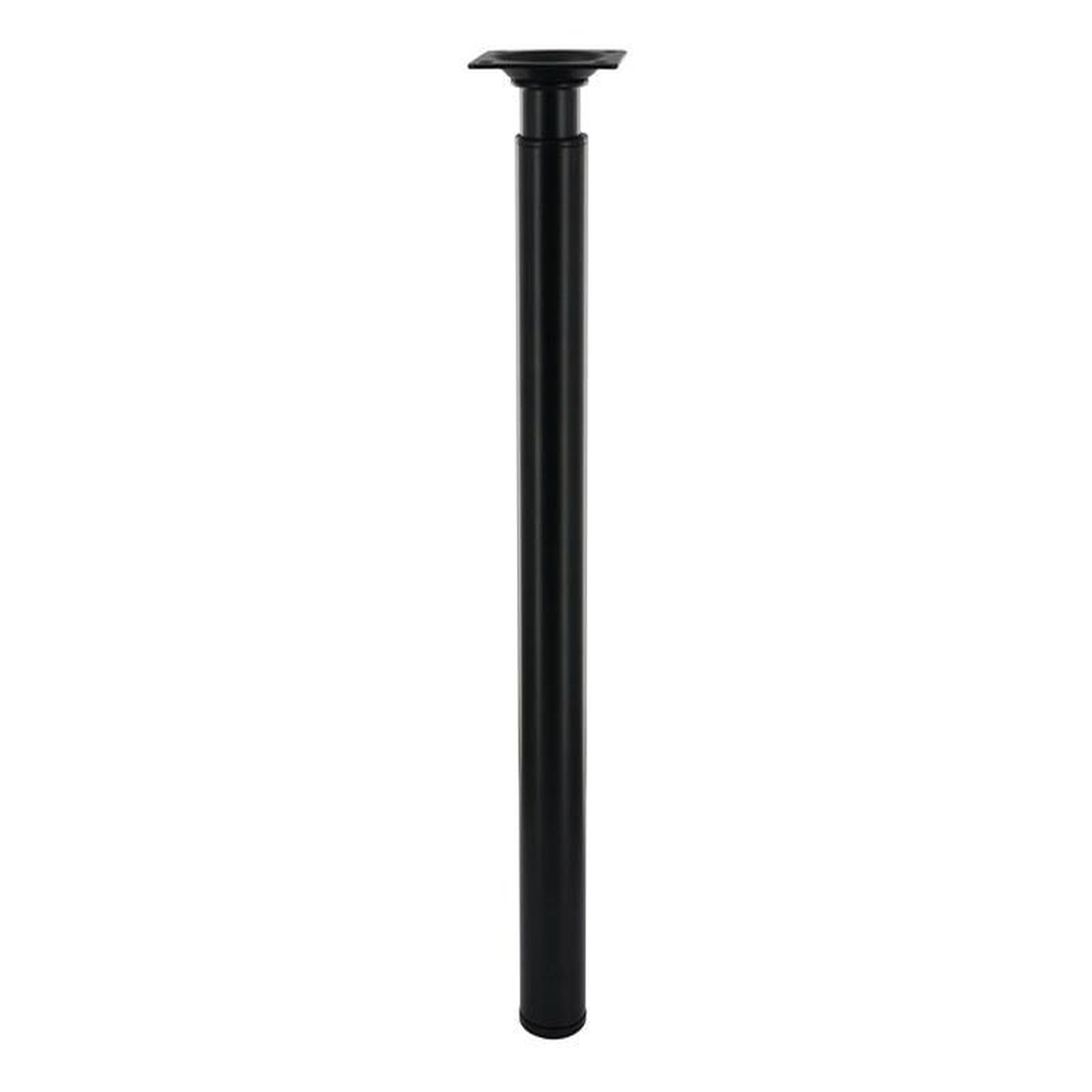 CIME Pied de meuble cylindrique réglable, H.De 31 à 50 cm acier époxy noir