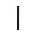 CIME Pied de meuble cylindrique réglable, H.De 31 à 50 cm acier époxy noir