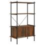 Voir la diapositive 2 : VIDAXL Etagere a 4 niveaux armoire 80x40x130cm Acier bois d'ingenierie