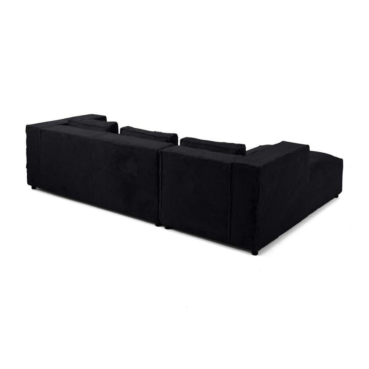 LISA DESIGN Stella - canapé d'angle gauche - 4 places - en fausse fourrure