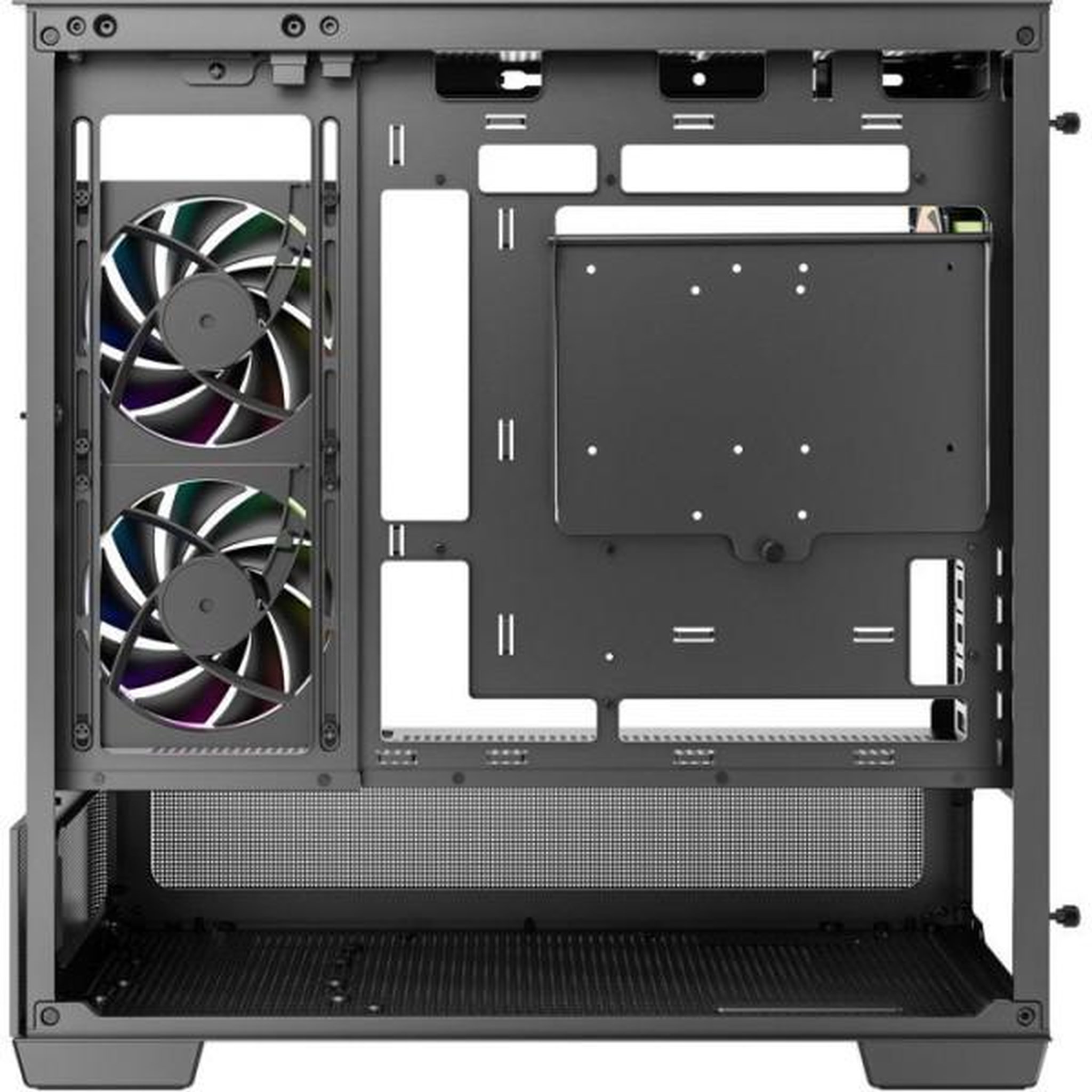 Voir la diapositive 4 : Deepcool Boîtier PC - DEEPCOOL - CG380 3F CURVE - Moyen tour - Micro-ATX - 3 ventilateurs ARGB inclus