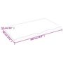 Voir la diapositive 6 : VIDAXL Dessus de table marron clair 100x60x2 cm bois chene traite