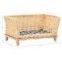 Voir la diapositive 6 : VIDAXL Panier pour chiens avec coussin 50x33x30 cm Saule naturel
