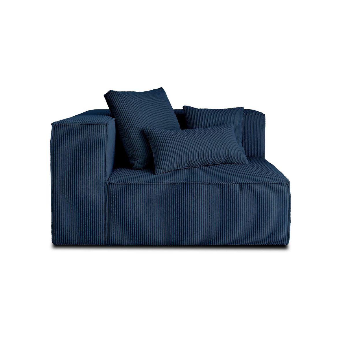 LISA DESIGN Colombine - module d'assise gauche - en velours côtelé