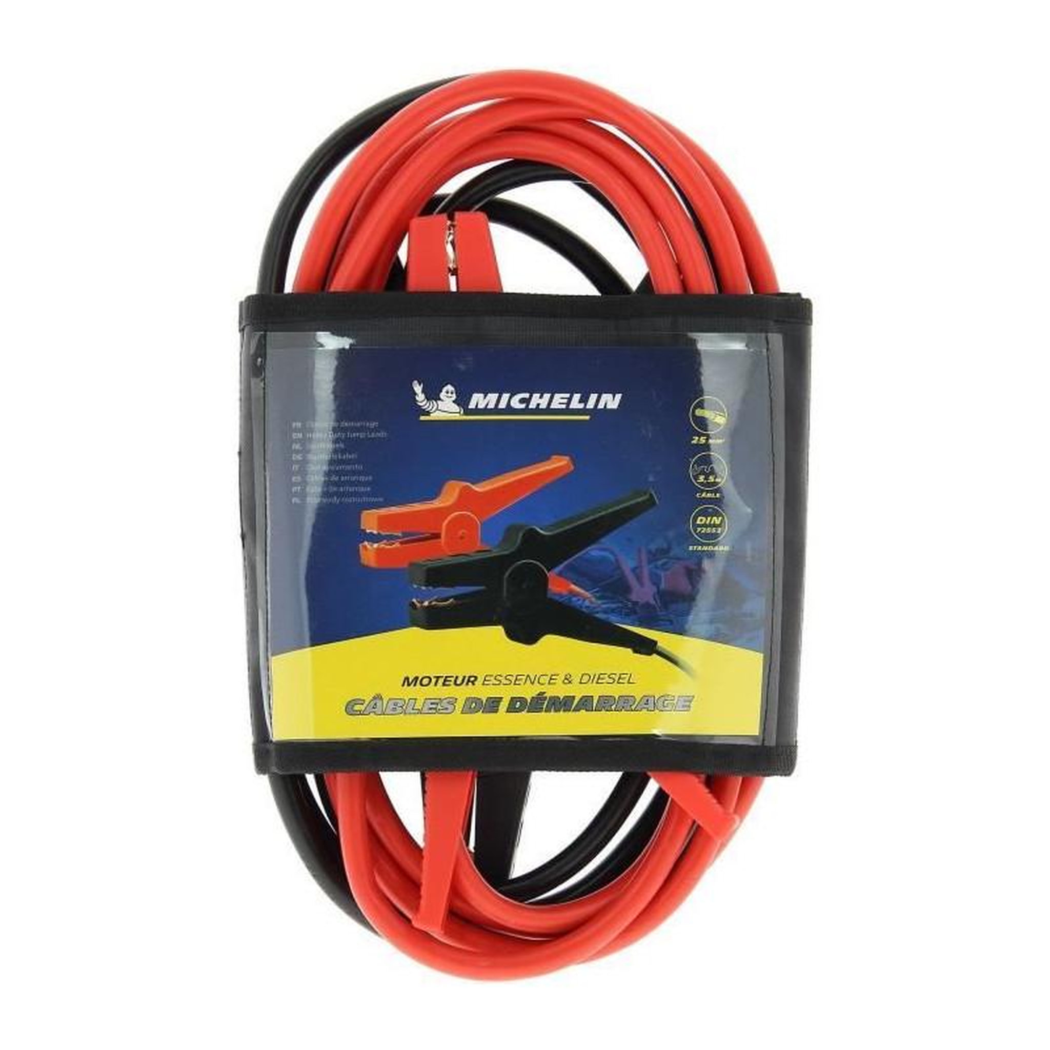 MICHELIN Câbles démarrage - MICHELIN - 9513 - 25mm² de section - Longueur de 3m