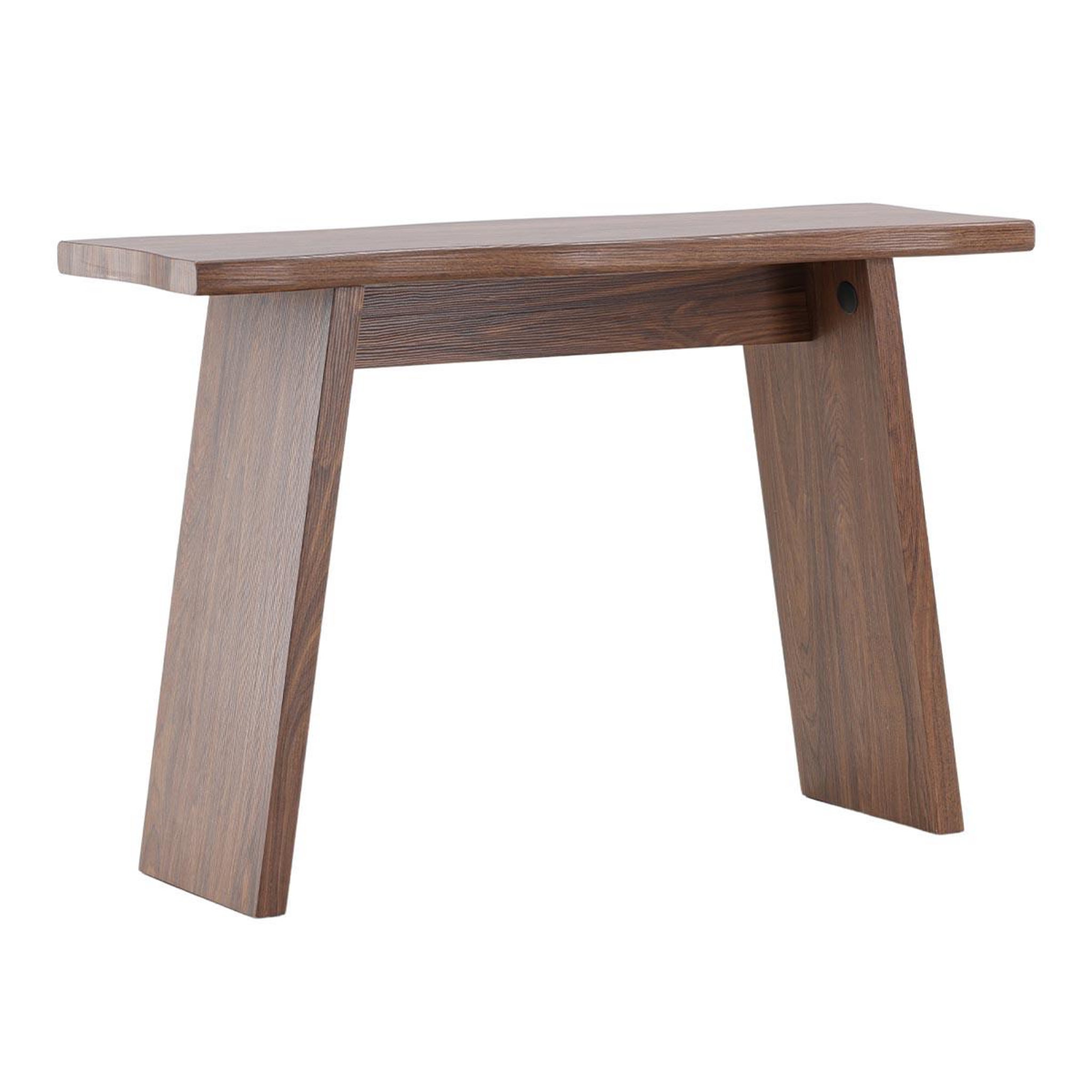 Paris Prix Console design courbé  kirkenes  120cm noyer