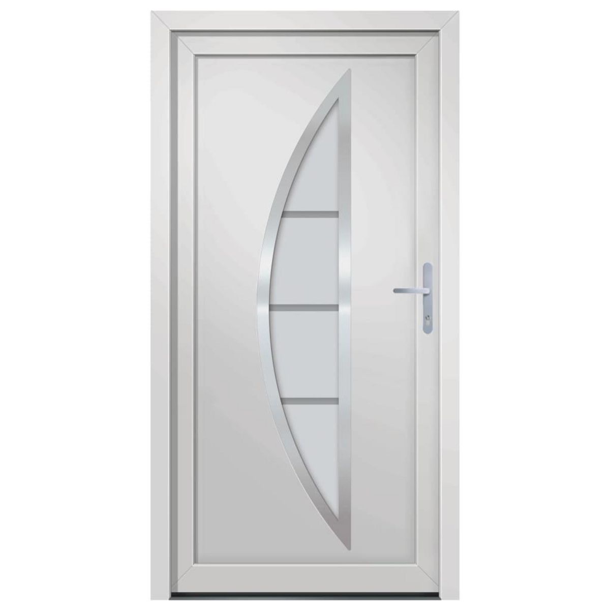 VIDAXL Porte d'entree Blanc 108x200 cm PVC