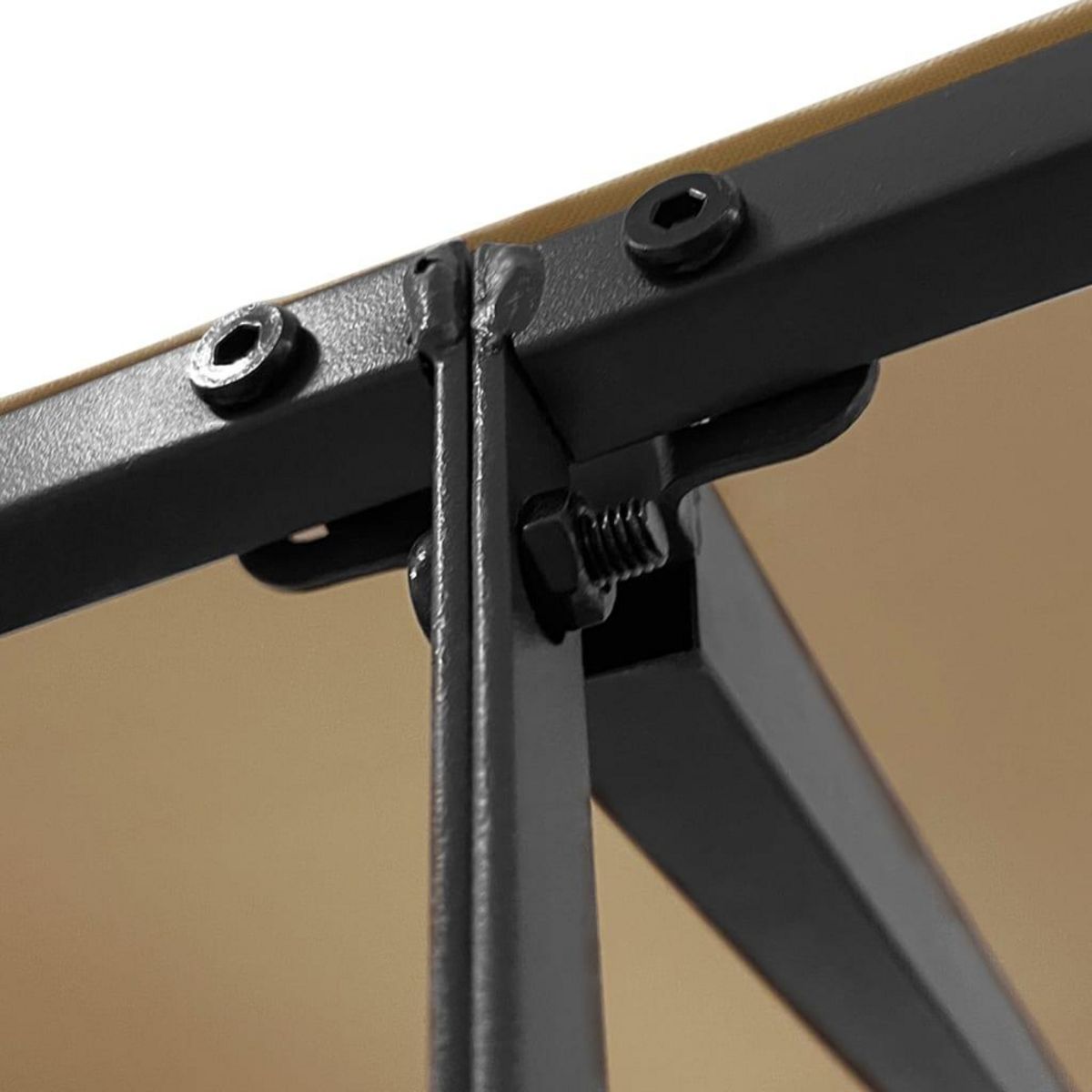 VIDAXL Auvent taupe 2x2,3 m 180 g/m^2 tissu et acier