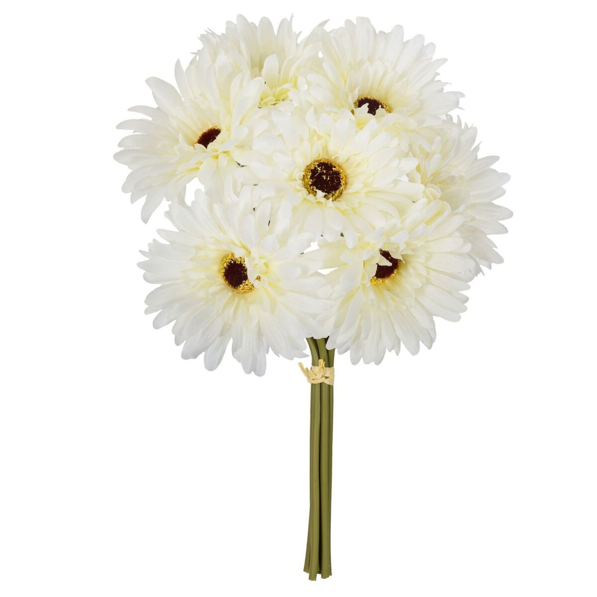 ATMOSPHERA Bouquet artificiel Gerbera - H. 26 cm - Blanc