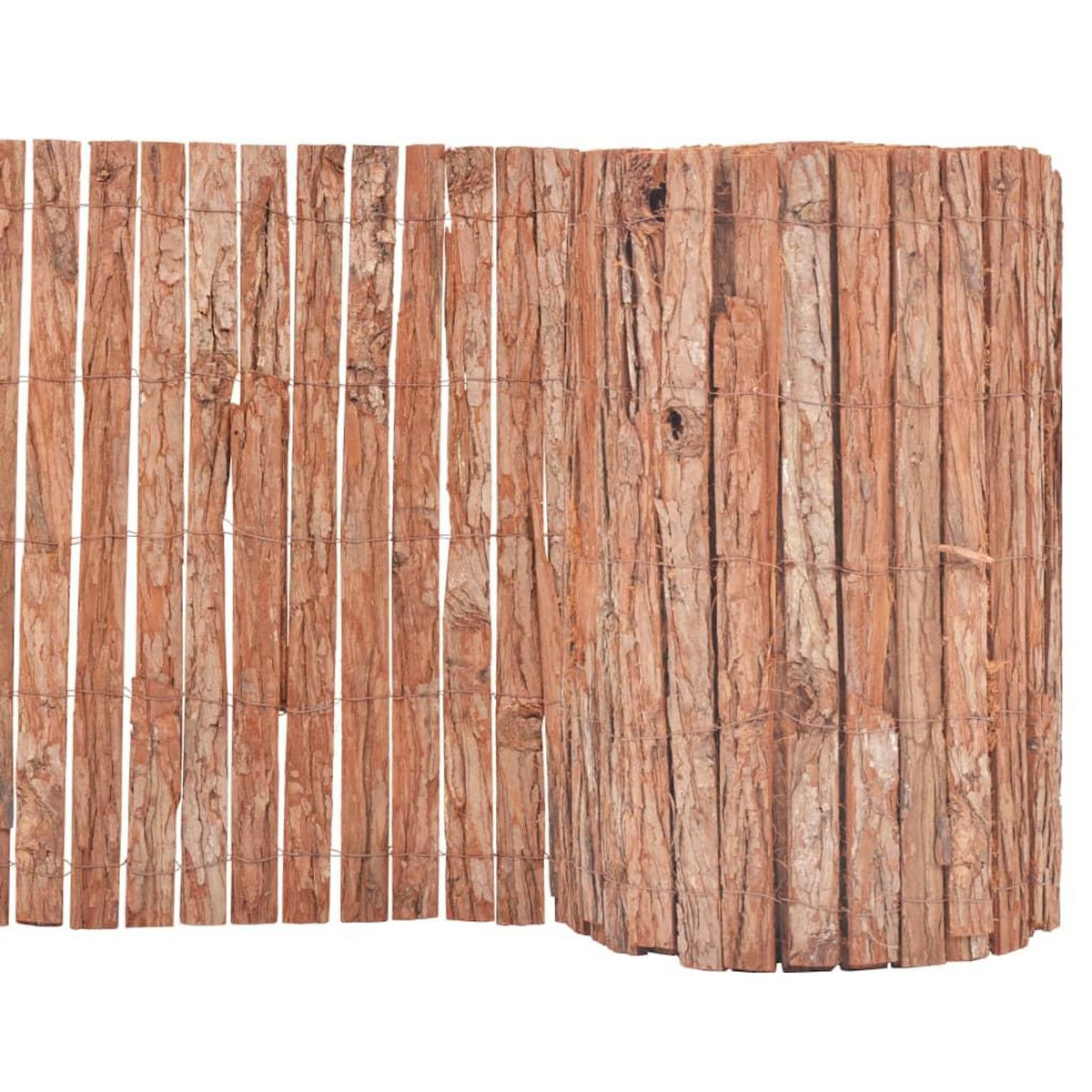 VIDAXL Cloture Ecorce 1000 x 50 cm