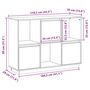 Voir la diapositive 6 : VIDAXL Buffet Blanc 110,5x35x80 cm Bois massif de pin