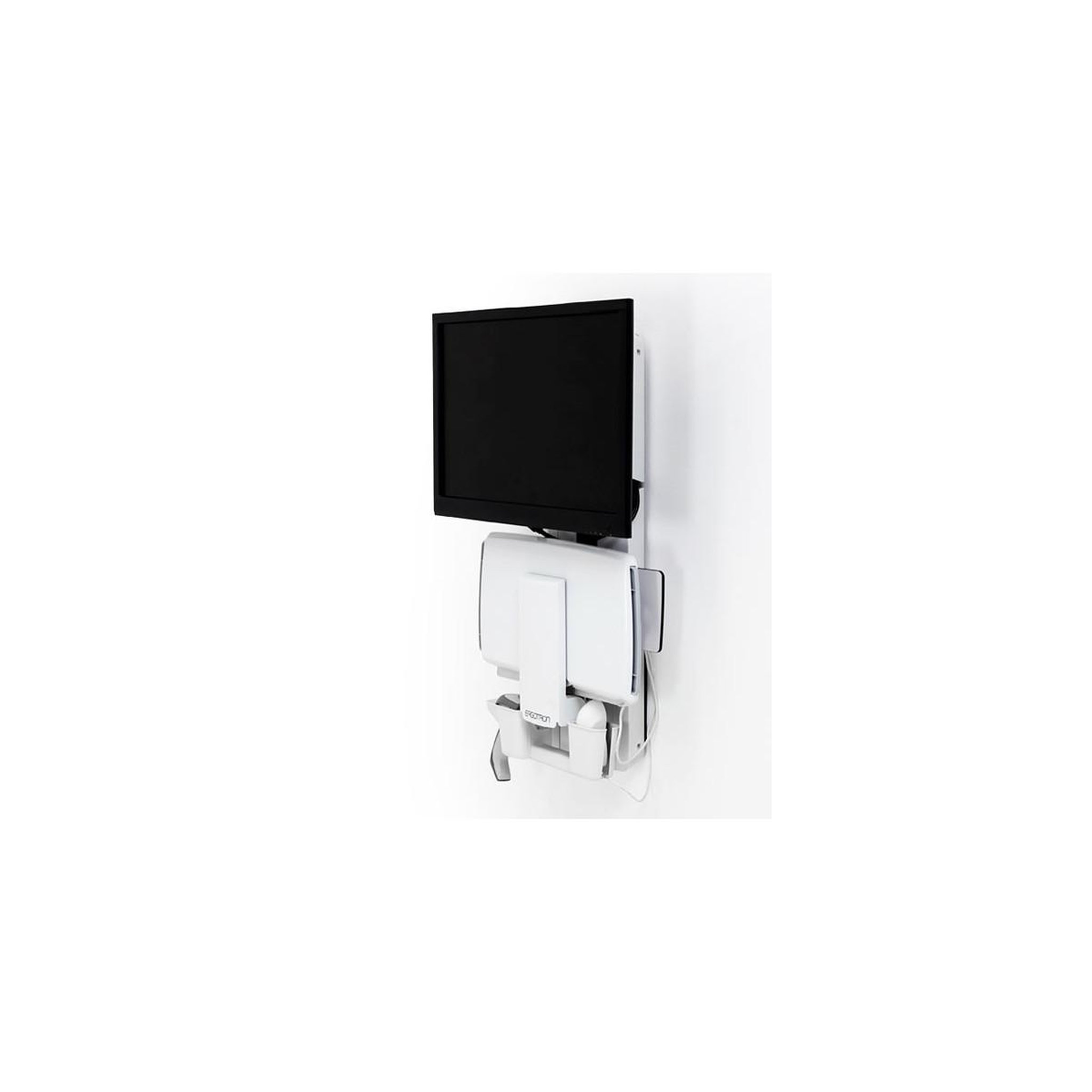 Voir la diapositive 3 : Ergotron Ergotron 61-080-062 support d'écran plat pour bureau 61 cm (24 ) Mur Blanc