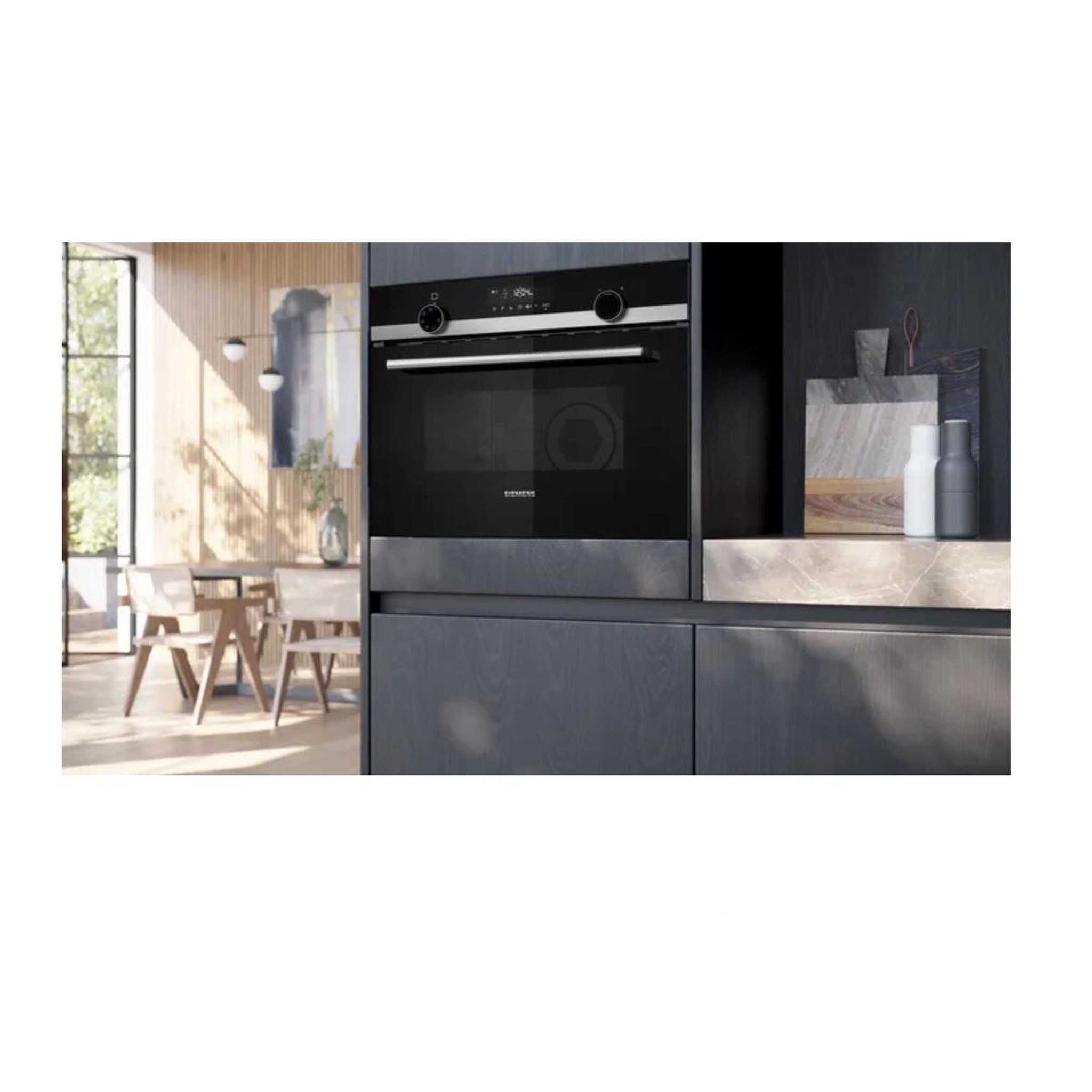 Voir la diapositive 4 : Siemens Micro-ondes encastrable 44l 900w inox - CM585AGS1