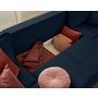 Voir la diapositive 4 : LISA DESIGN Albane - canapé panoramique en u - 7 places - convertible avec coffre - en velours côtelé