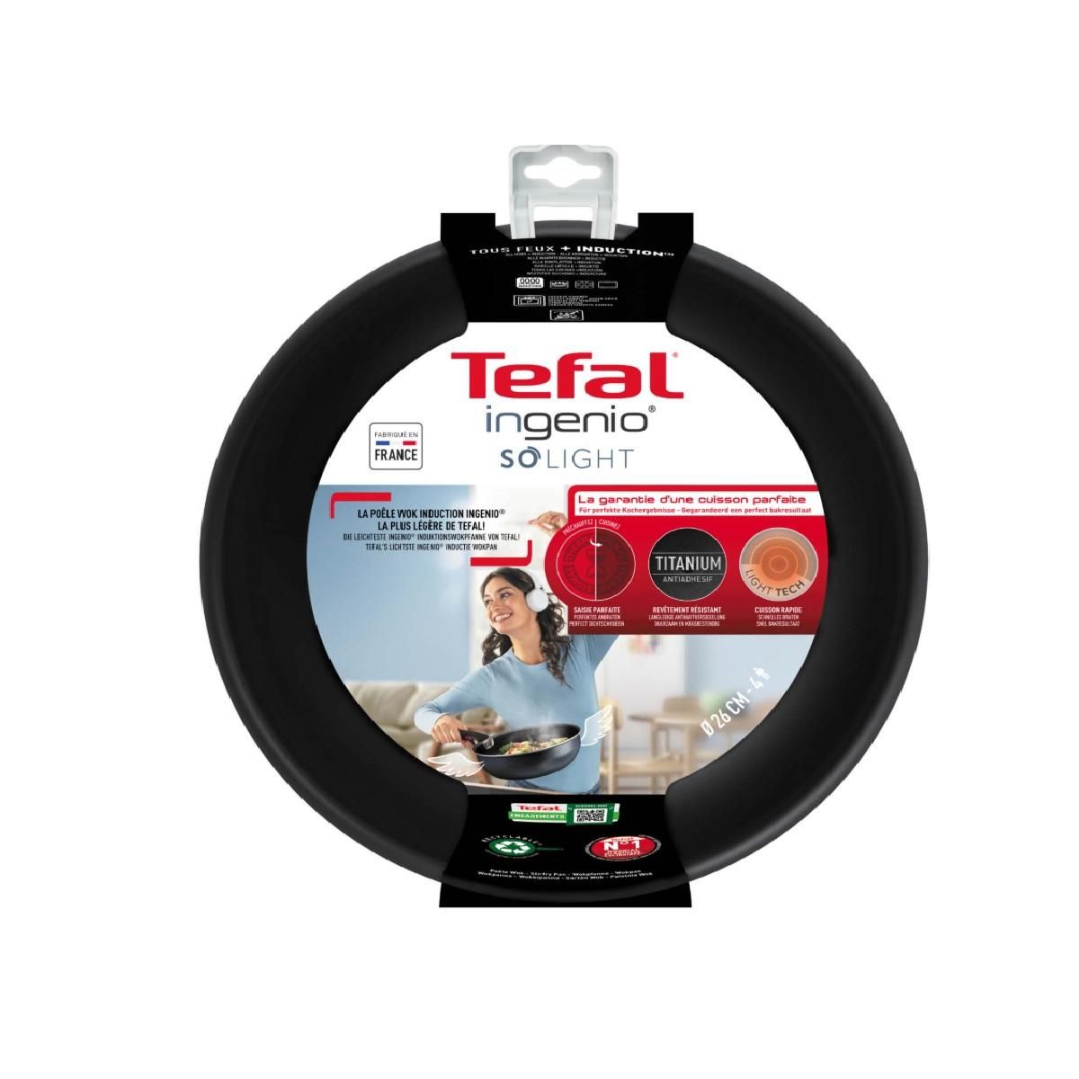 TEFAL Poêle wok aluminium 26 cm - L7237702